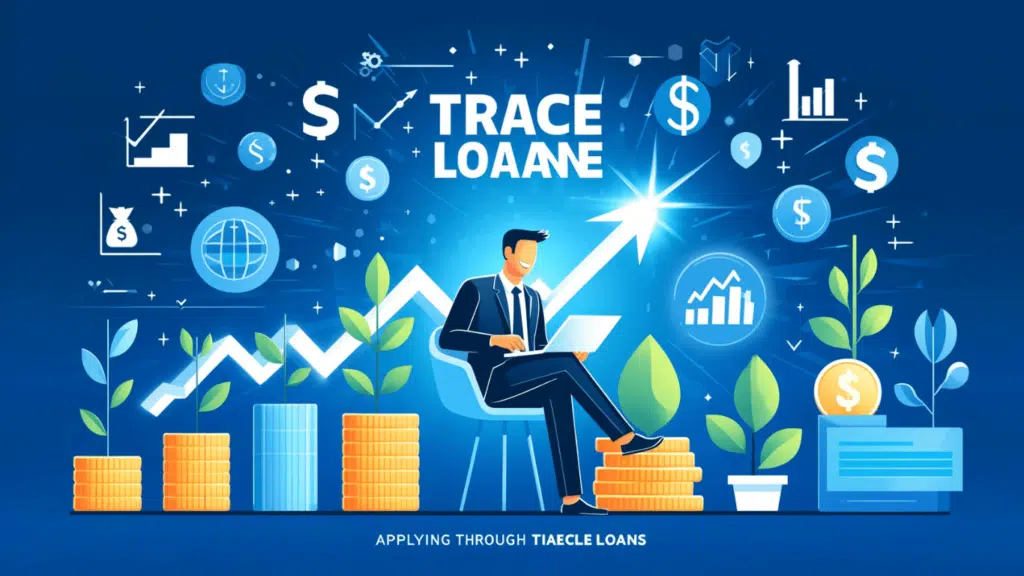 A motivational image encouraging financial growth or a call-to-action graphic for applying through TraceLoans.
